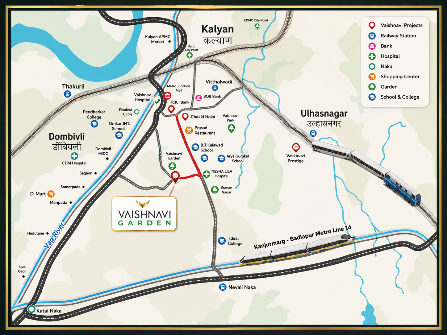Vaishnavi Garden Location Map